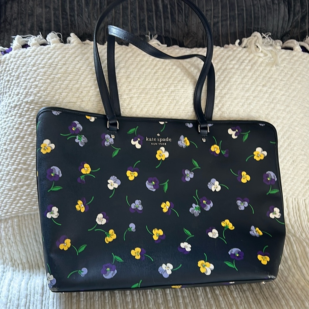 Kate Spade floral tote bag.